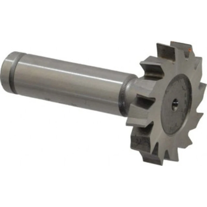 Made in USA ANSI 811 (Old Std # 22) 1-3/8 Cut Diam, 1/4 Cut Width, 1/2 Shank, Staggered-Tooth Woodruff Keyseat Cutter...